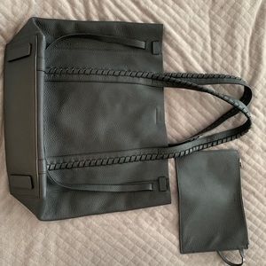 All Saints leather tote bag
